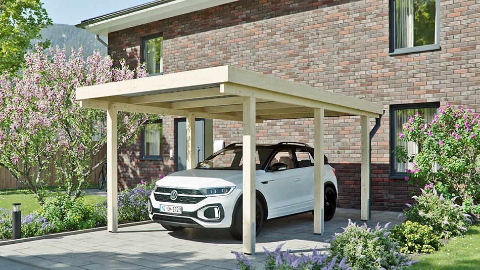 Carport 310 &times; 510 cm in Fichte