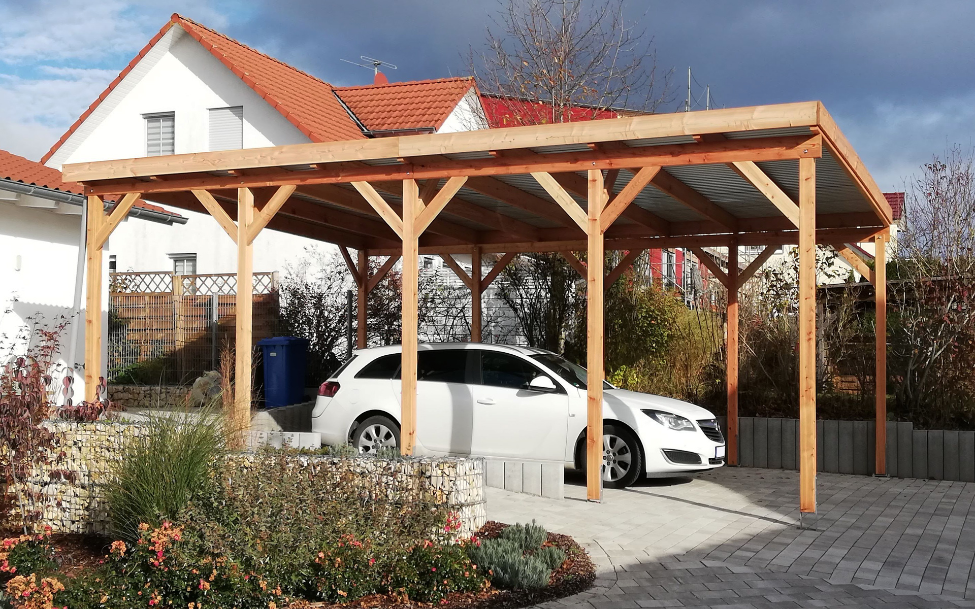 Doppelcarport 610x800 für Wohnmobile