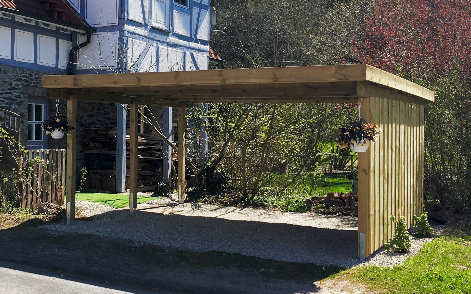 Doppelcarport 510x510 cm